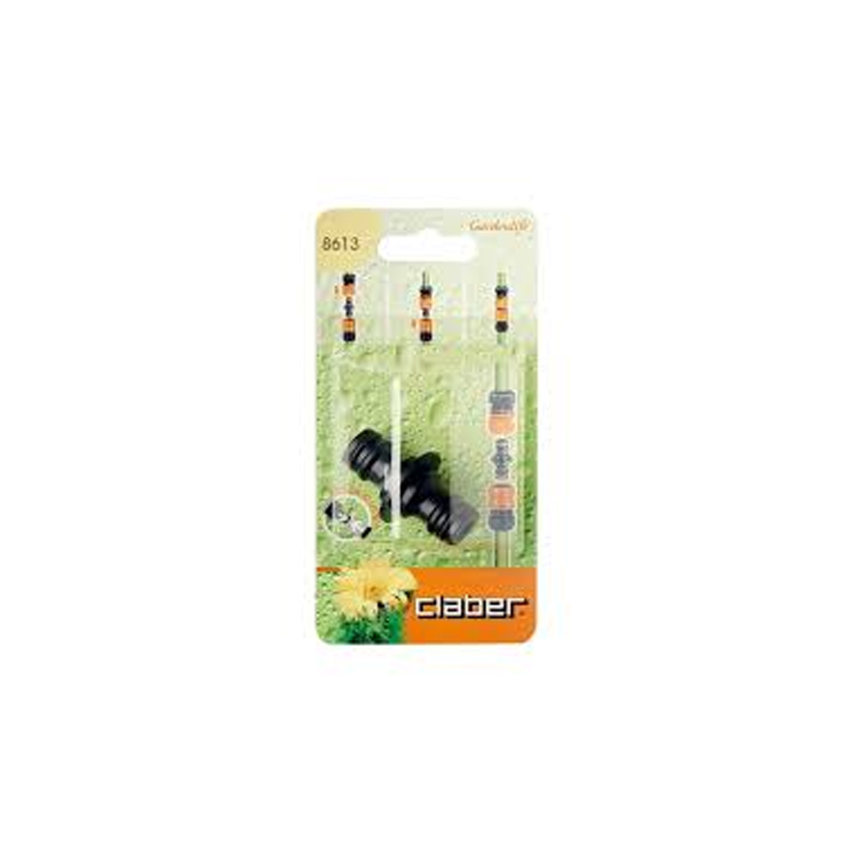 CLABER 8613 TWO-WAY CONNECTOR BLISTER