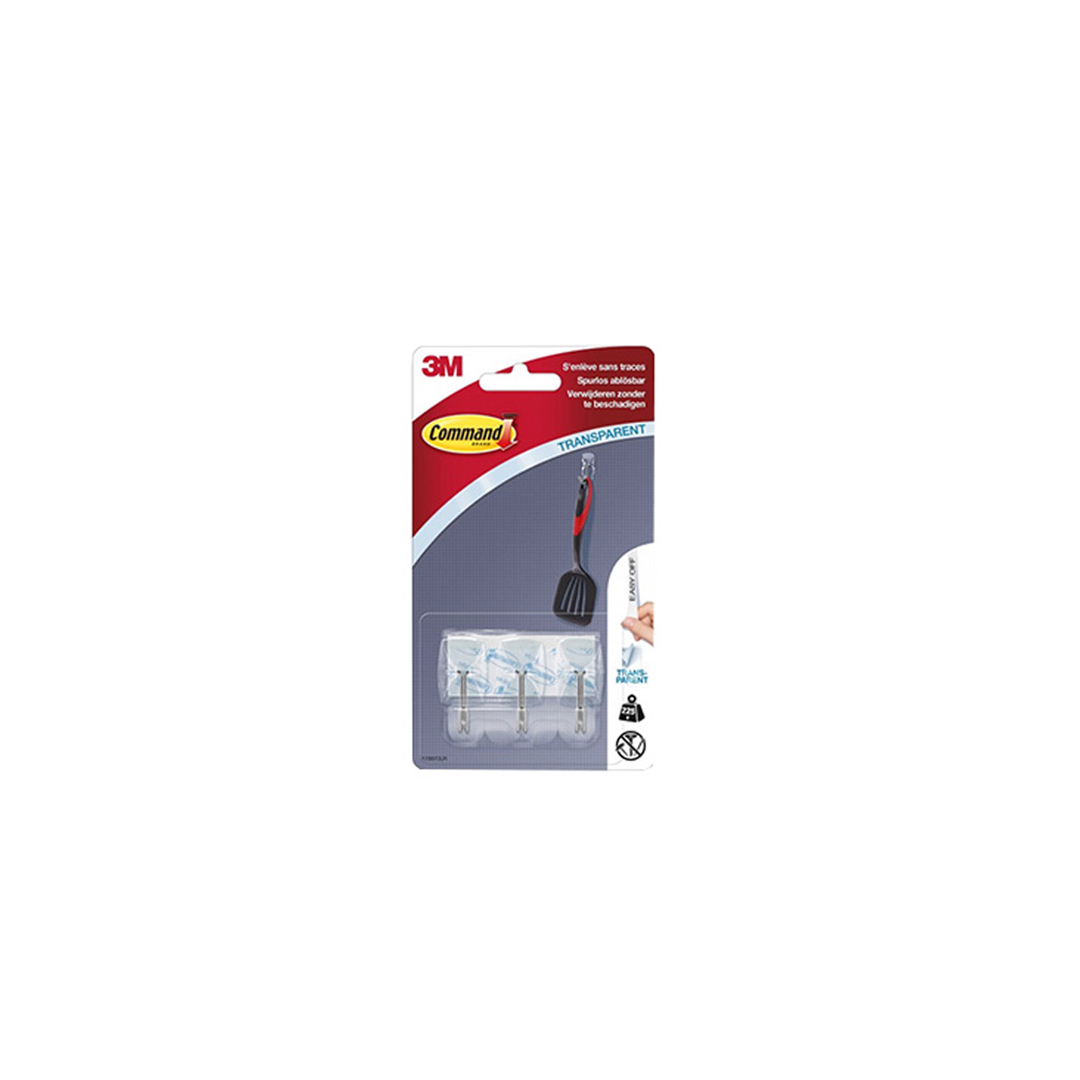 STICKERS 3M 17067CLR 225G TRANSPARENT 3 PCS REMOVAL WITHOUT TRACE