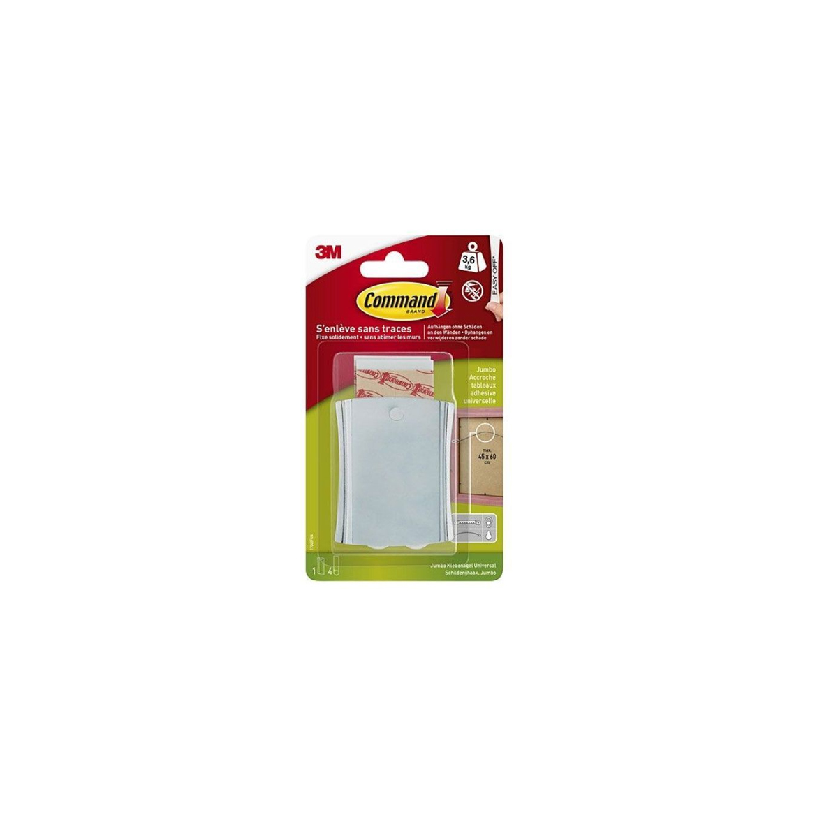 HOLDER STICKER 3M 17048 3.6KG REMOVAL WITHOUT TRACE