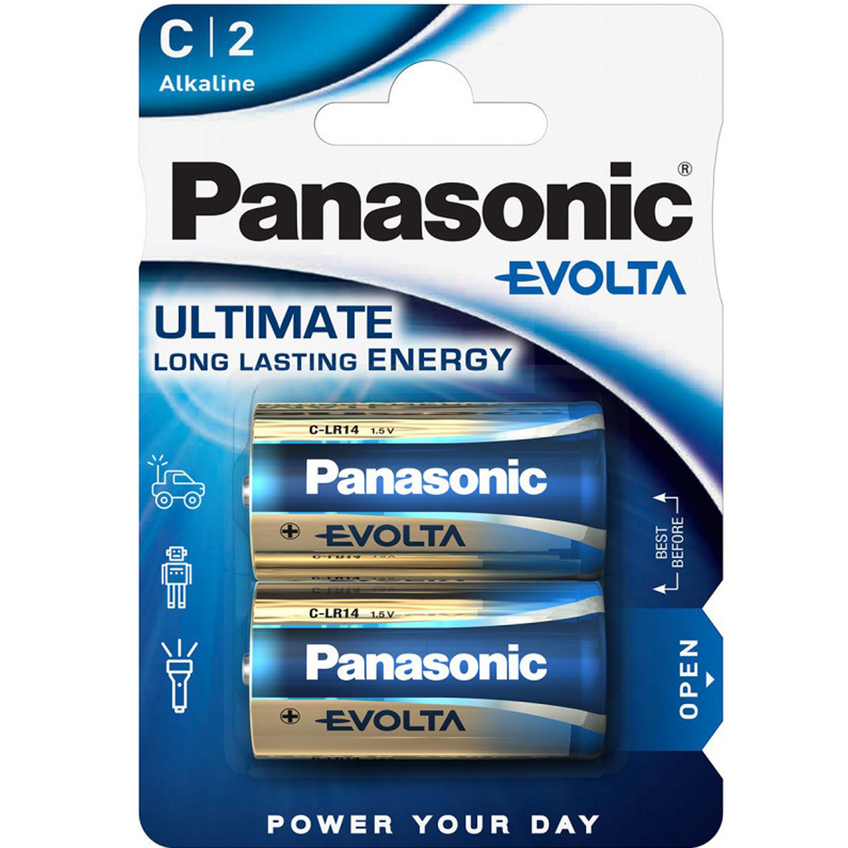 PANASONIC EVOLTA LR14 ALKALINE BATT P2