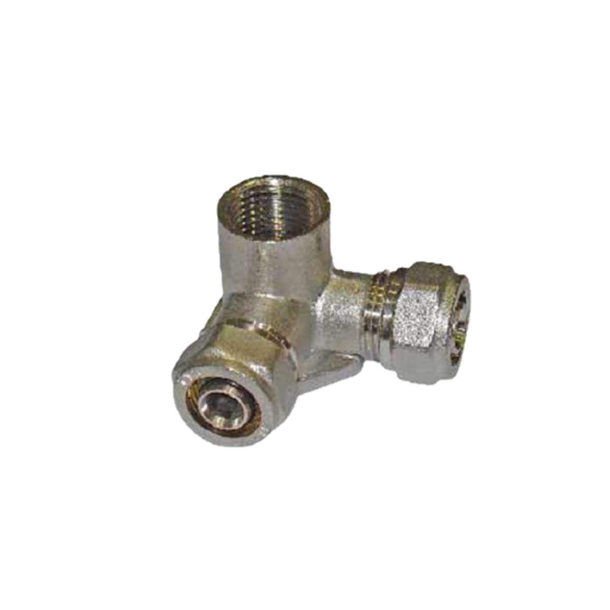 ALUMINUM CORNER 16 MM X 1/2 "FEMALE DOUBLE BASE
