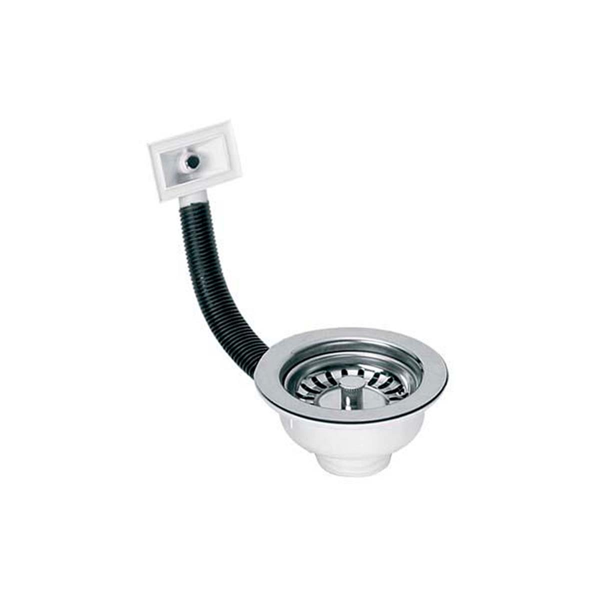 MCALPINE SOPAP PVC SINK CERAMIC WITH O / F RECTANGULAR