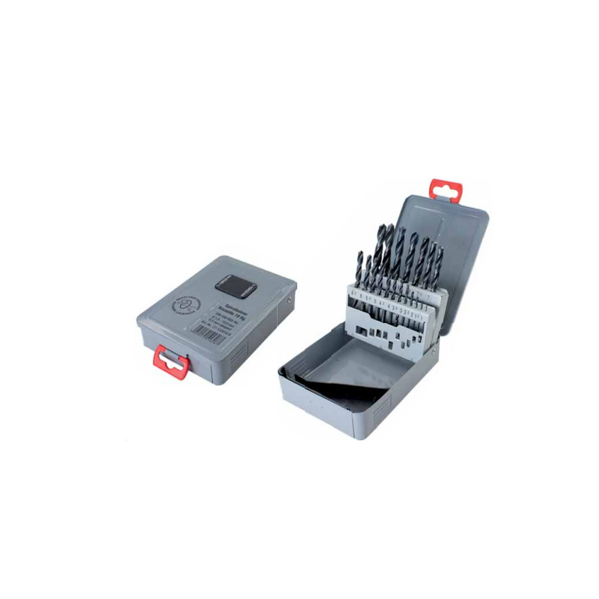 SET OF IRON ARIDS IN A METAL BOX 1-13MM 25 PCS