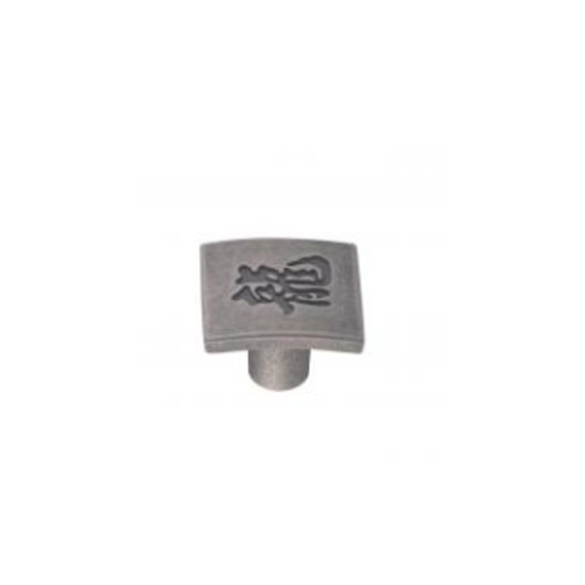 FURNITURE KNOB B BEAUTY 25Χ25MM OLD IRON WITH CARVING CHINESE