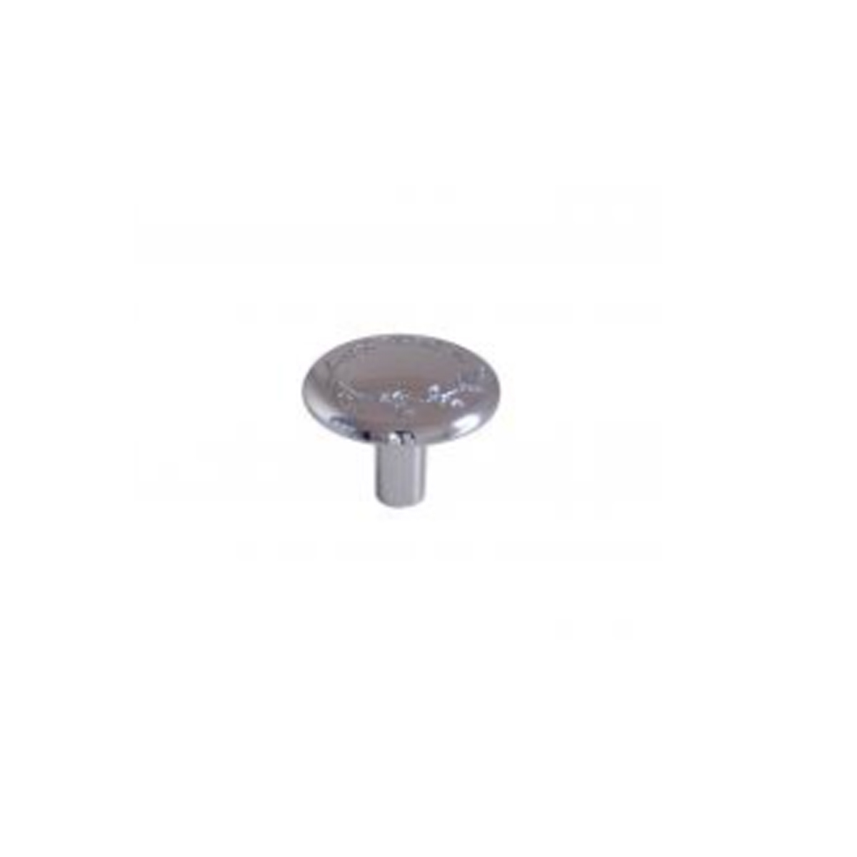 FURNITURE KNOB B BEAUTY Ø30Χ23MM METAL SILVER WITH ENGRAVING