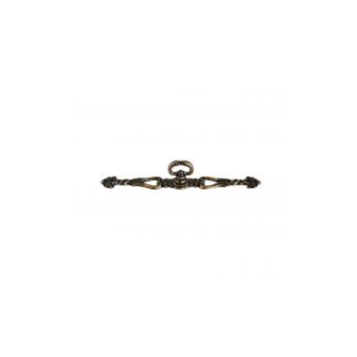 FURNITURE HANDLE TILE B BEAUTY 172Χ29MM METAL ANTIQUE BRONZE
