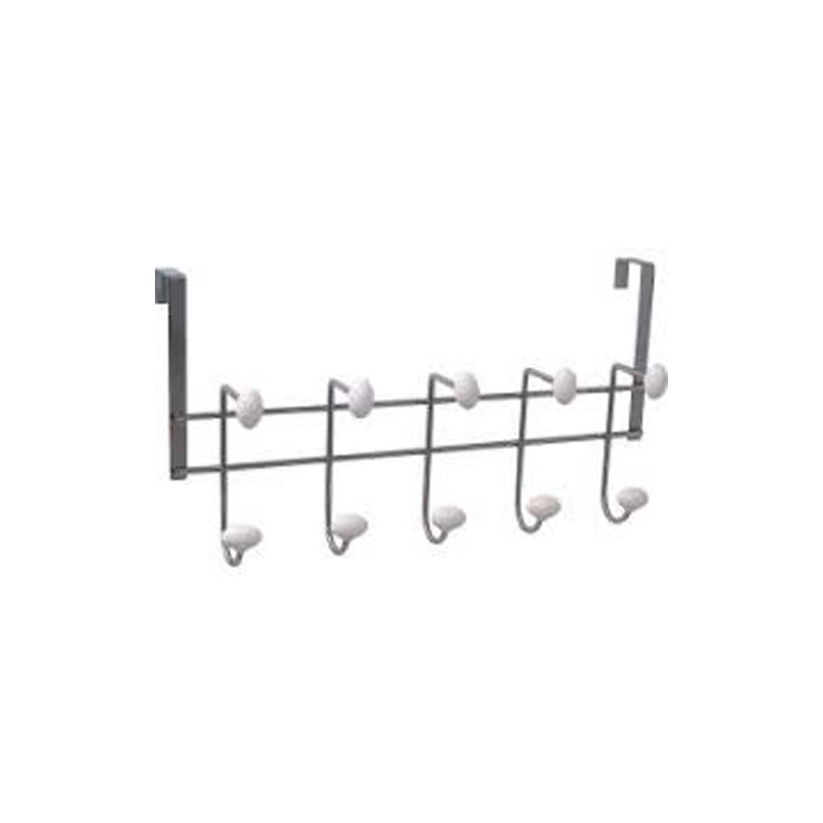 QUECHUA HANGER WITH 10 HOOKS METAL WHITE