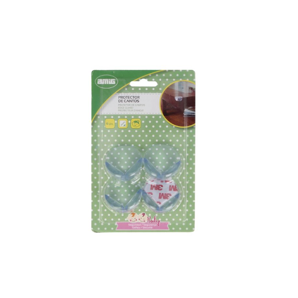 PROTECTORS CS500 FOR TABLE CORNERS 4 PCS TRANSPARENT