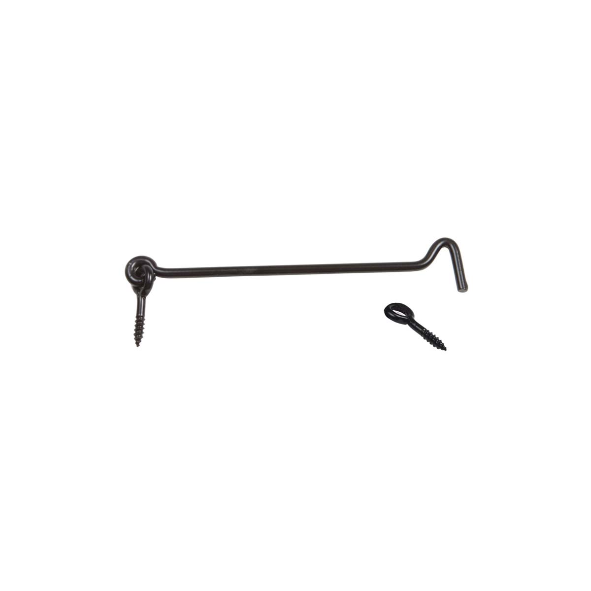 WINDOW HOOK MOD.7 Ø6Χ200MM METALLIC BLACK