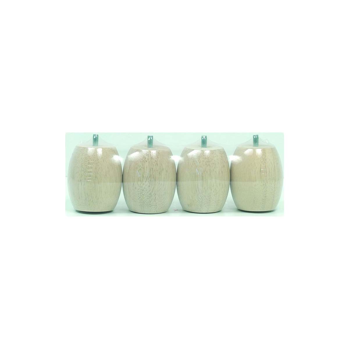 FURNITURE FEET ROUND 80ΧΦ68MM WOODEN 4 PCS.