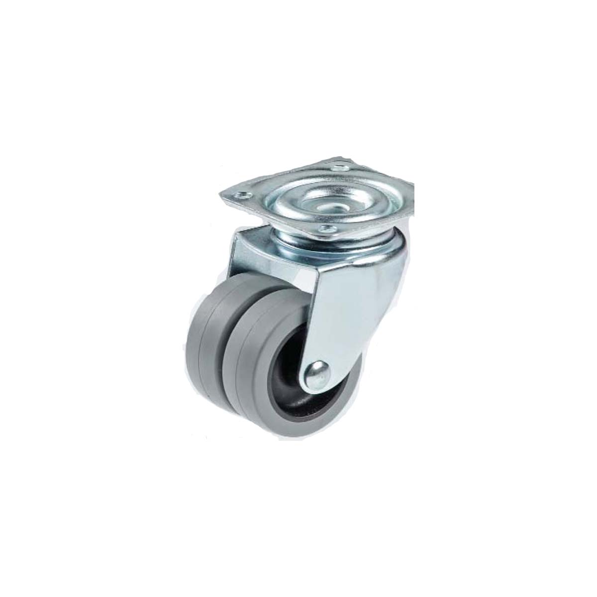 DOUBLE WHEEL WITH FLANGE R2P / 7 50MM GRAY