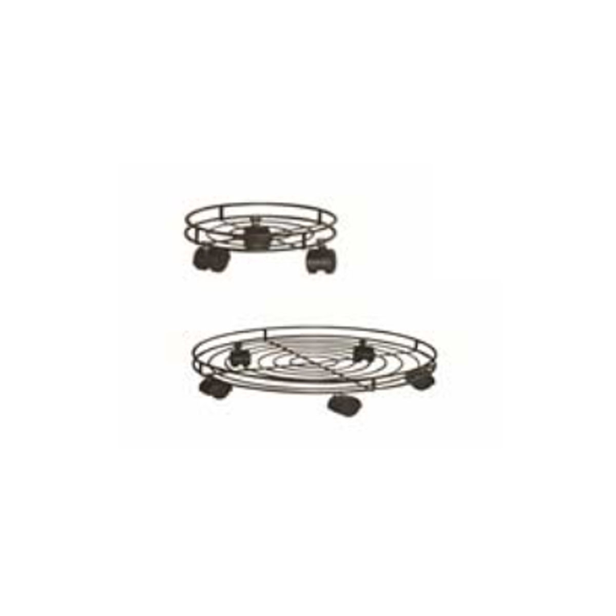 PLATE WITH 3 WHEELS D21CM METAL