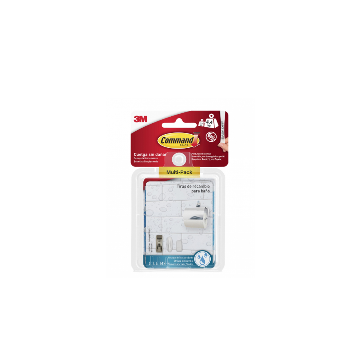 REPLACEMENT TAPES FOR HANGERS WITH NO TRACE REMOVABLE WHITE