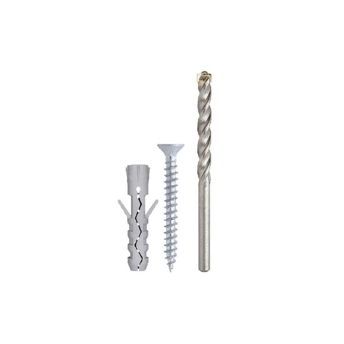 FRIULSIDER SCREW 10X50MM WITH PLUG 10MM EUROBLISTER 4 PCS + DRILL