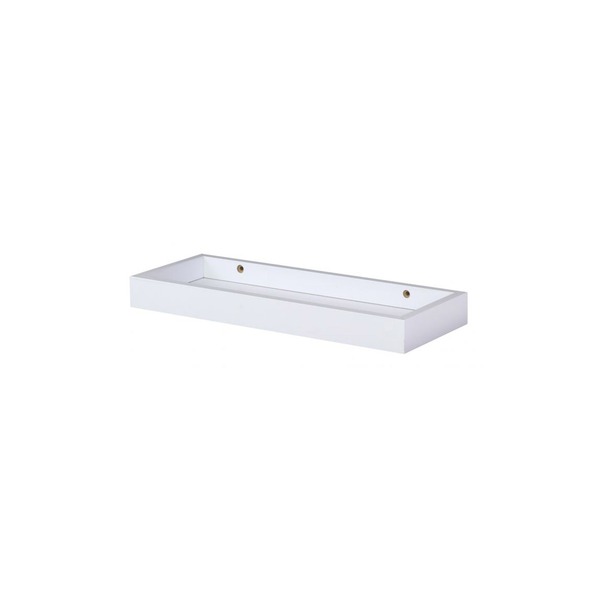DECO SYSTEM WHITE HOLLOW WALL SHELF 40X13CM 30MM