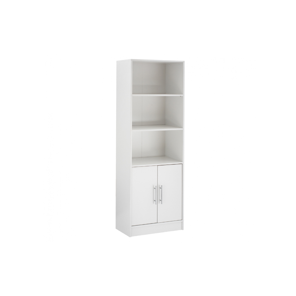 ENSLEY MELAMINE BOOKCASE 60X30X180CM WHITE HM2027.05