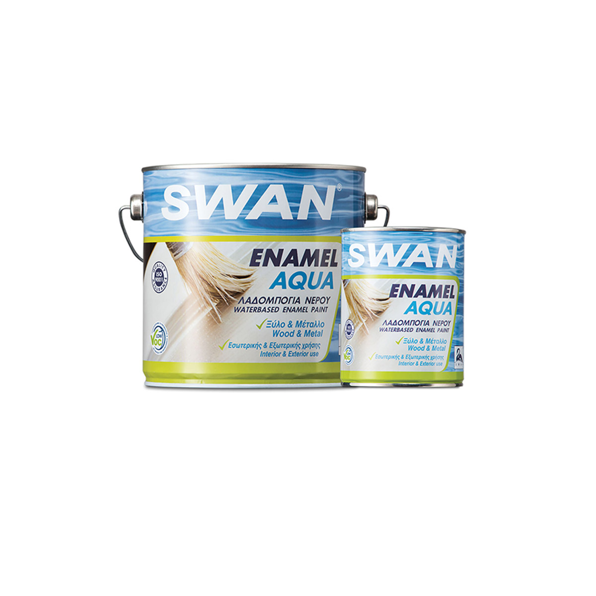 SWAN OIL PAINT  ENAMEL AQUA FOR WOOD AND METAL