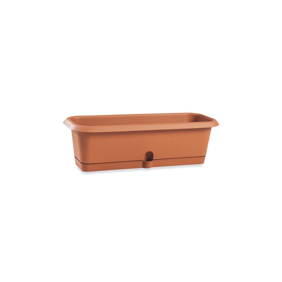 FLOWERBOX FLORA PLASTIC TERRACOTA