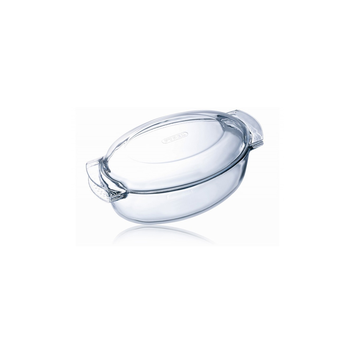 PYREX ΓΥΑΛΙΝΟ TAΨΙ ΦΟΥΡΝΟΥ OBAΛ ME ΚΑΛΥΜΜΑ 5,8L 38X23X15CM