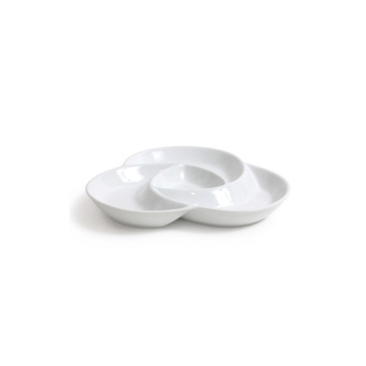 SERVING CONTAINER WITH 4 SPACES PORCELAIN WHITE V/V 10 '' 25.6Χ24