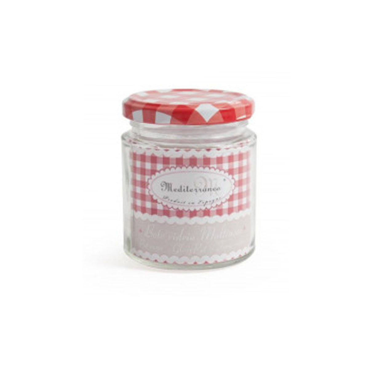 ROUND GLASS JAR WITH LID