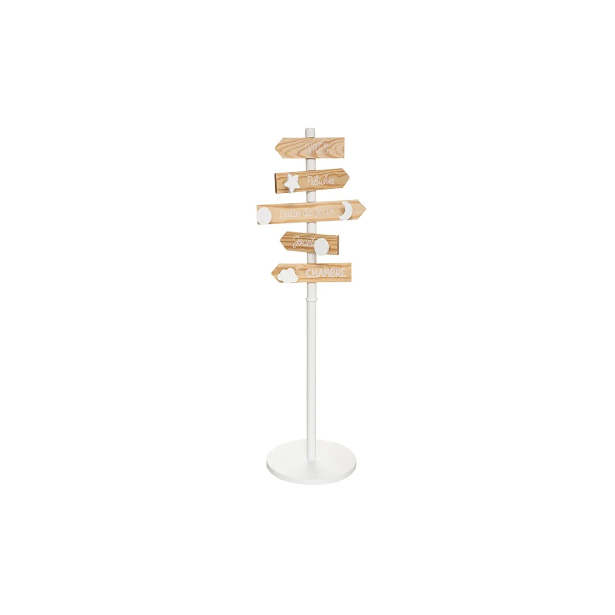 COAT HANGER WITH SIGNS AEROL METAL AND WOOD